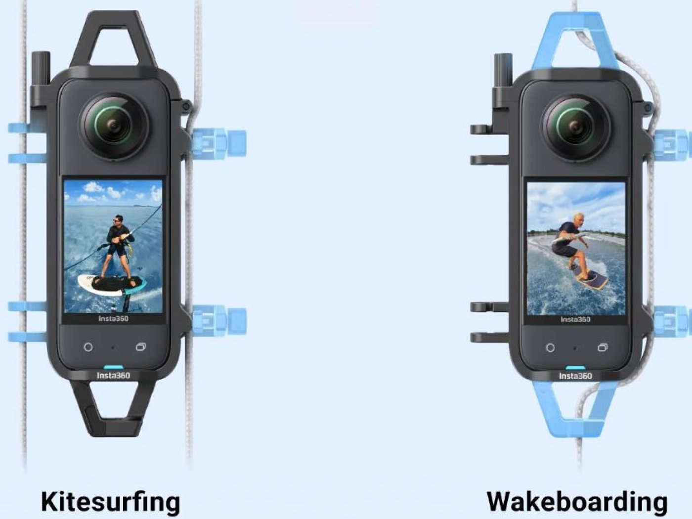 Držák na lano pro vodní sporty na kameru Insta360 X3