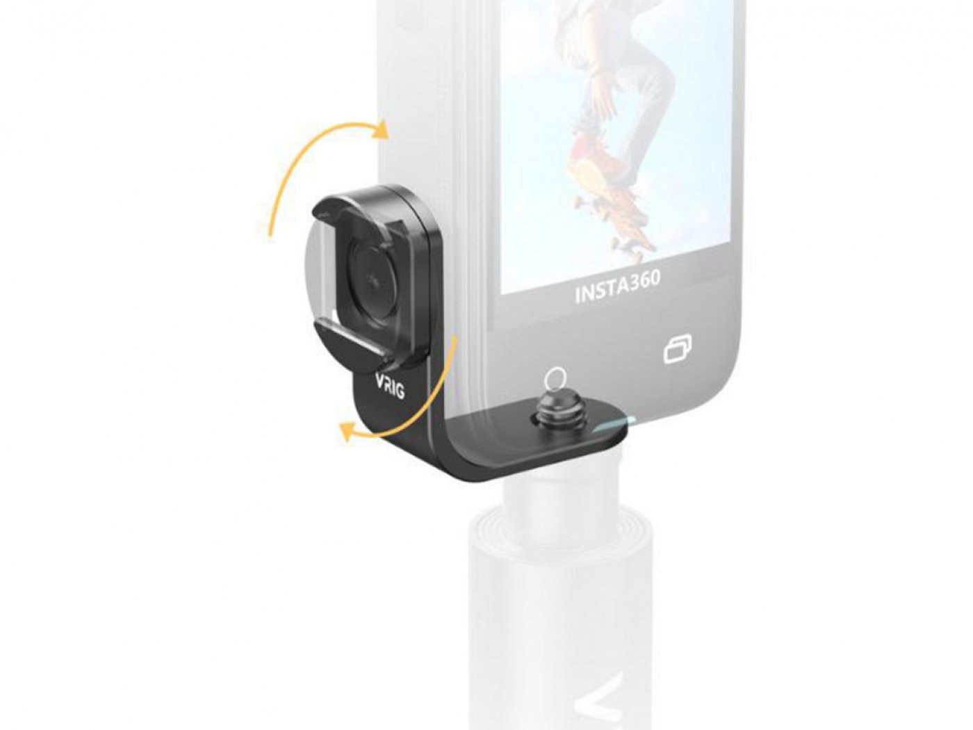 Otočný držák DJI Mic 2 pro akční kamery Insta360 X5 / Insta360X4