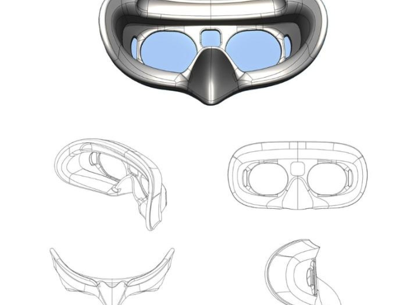 Polstrování a kryt čoček na DJI Goggles 2