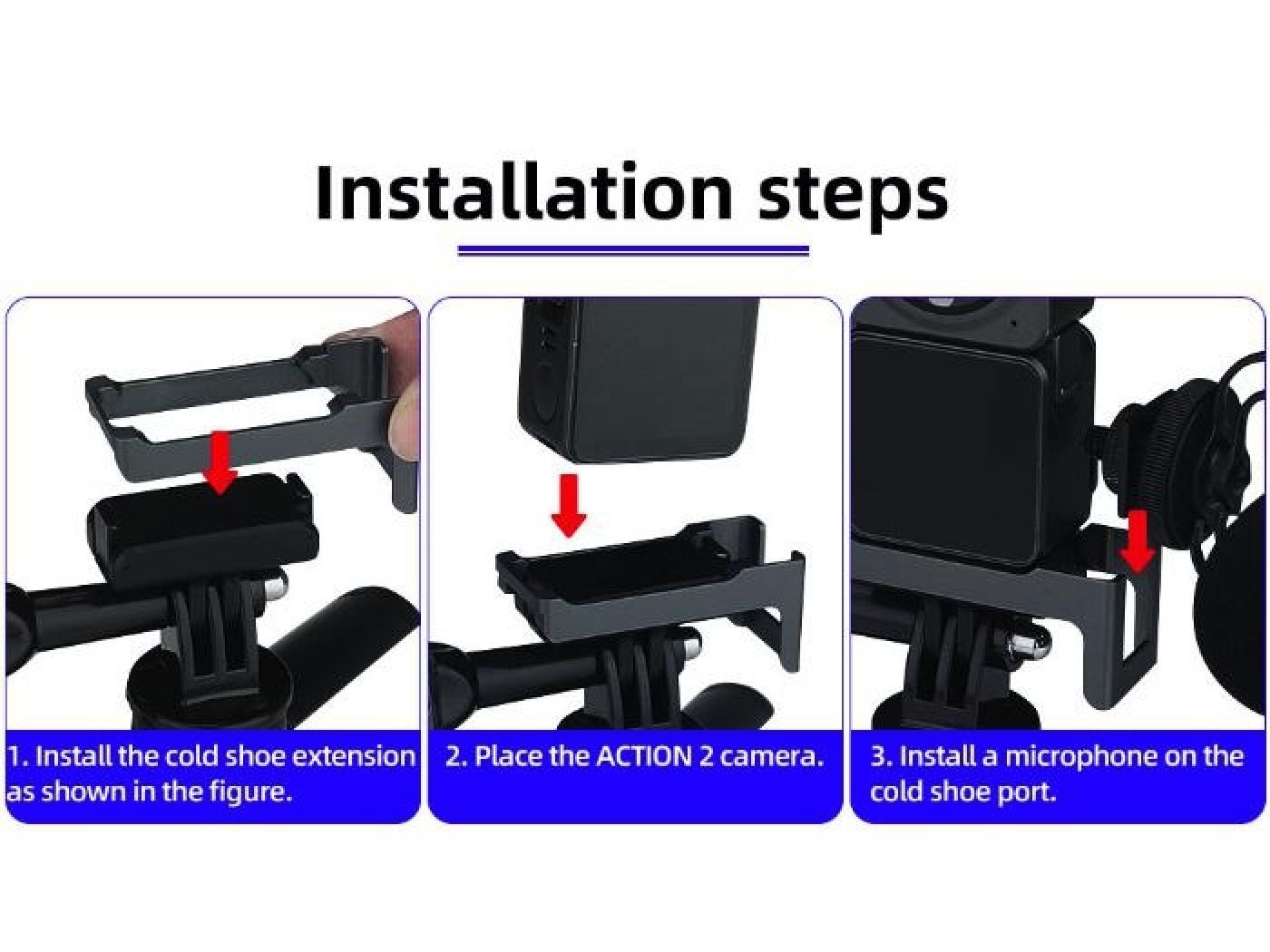 CNC adaptér pro připojení dalšího příslušenství ke kameře DJI Action 2