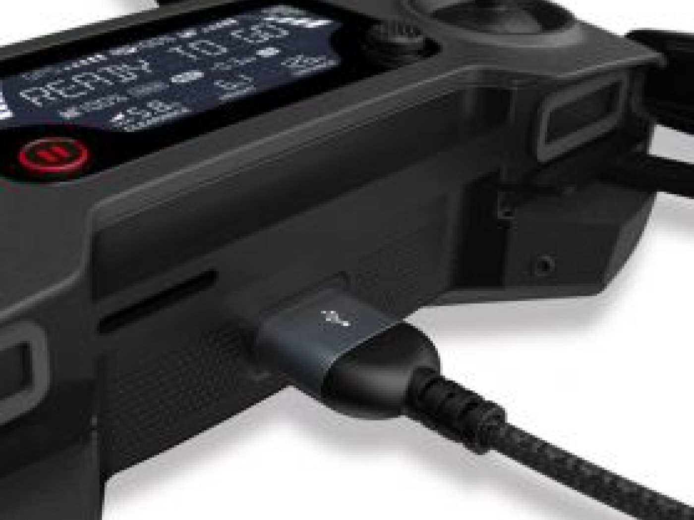 Kabel microUSB/USB-A - 30 cm - šedý