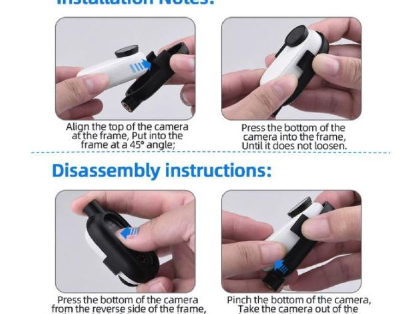 Rám pro připojení příslušenství na kameru Insta360 Go 2