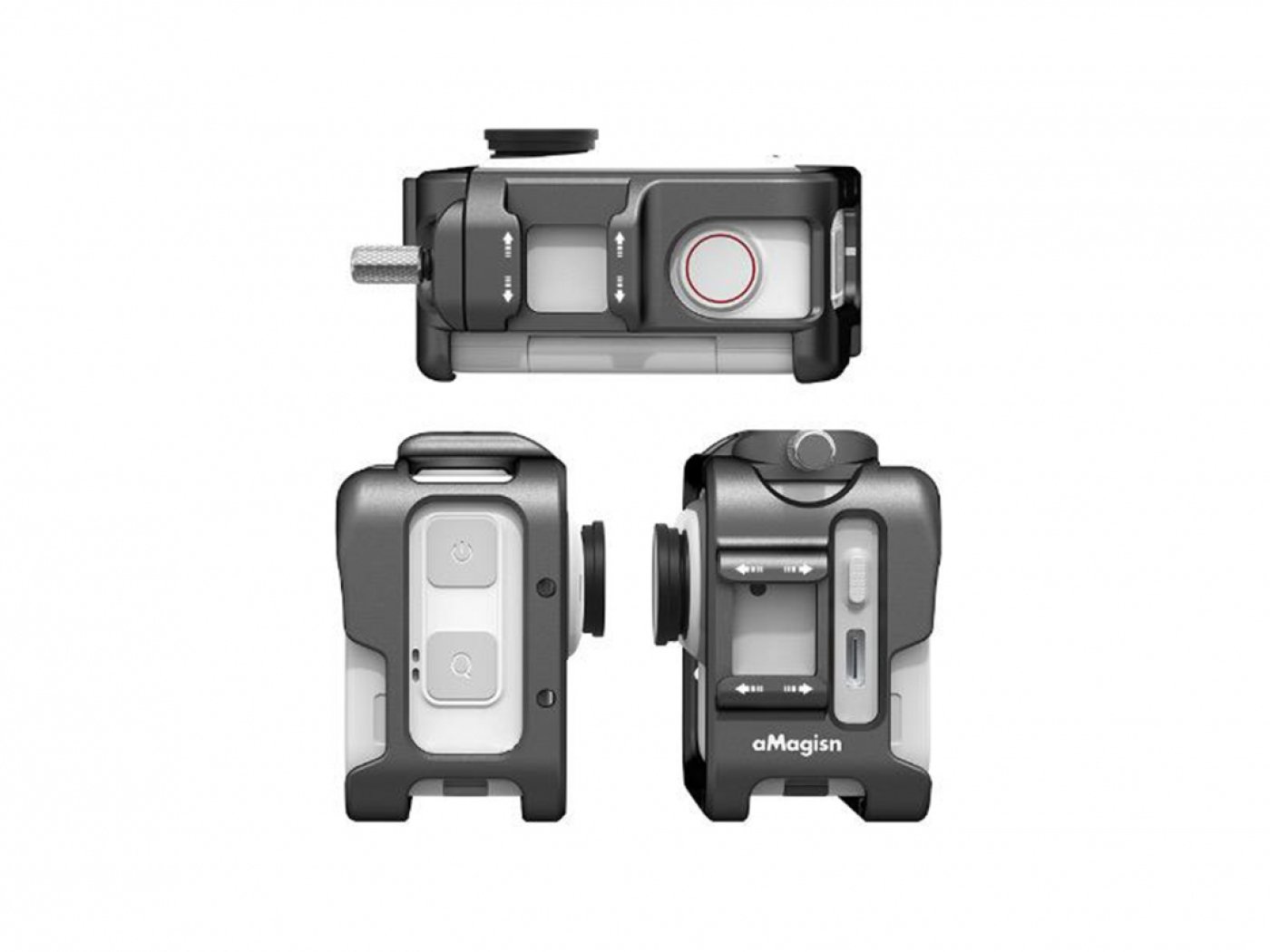 Rám z hliníkové slitiny na kameru Insta360 GO 3 + Action Pod