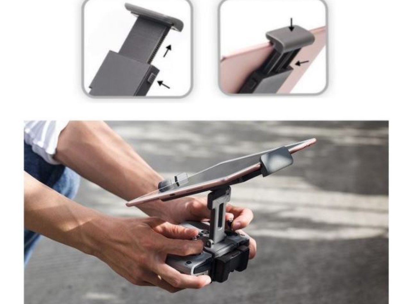 Cynova držák tabletu na dálkový ovladač (natažení pružiny do 17,3 cm)