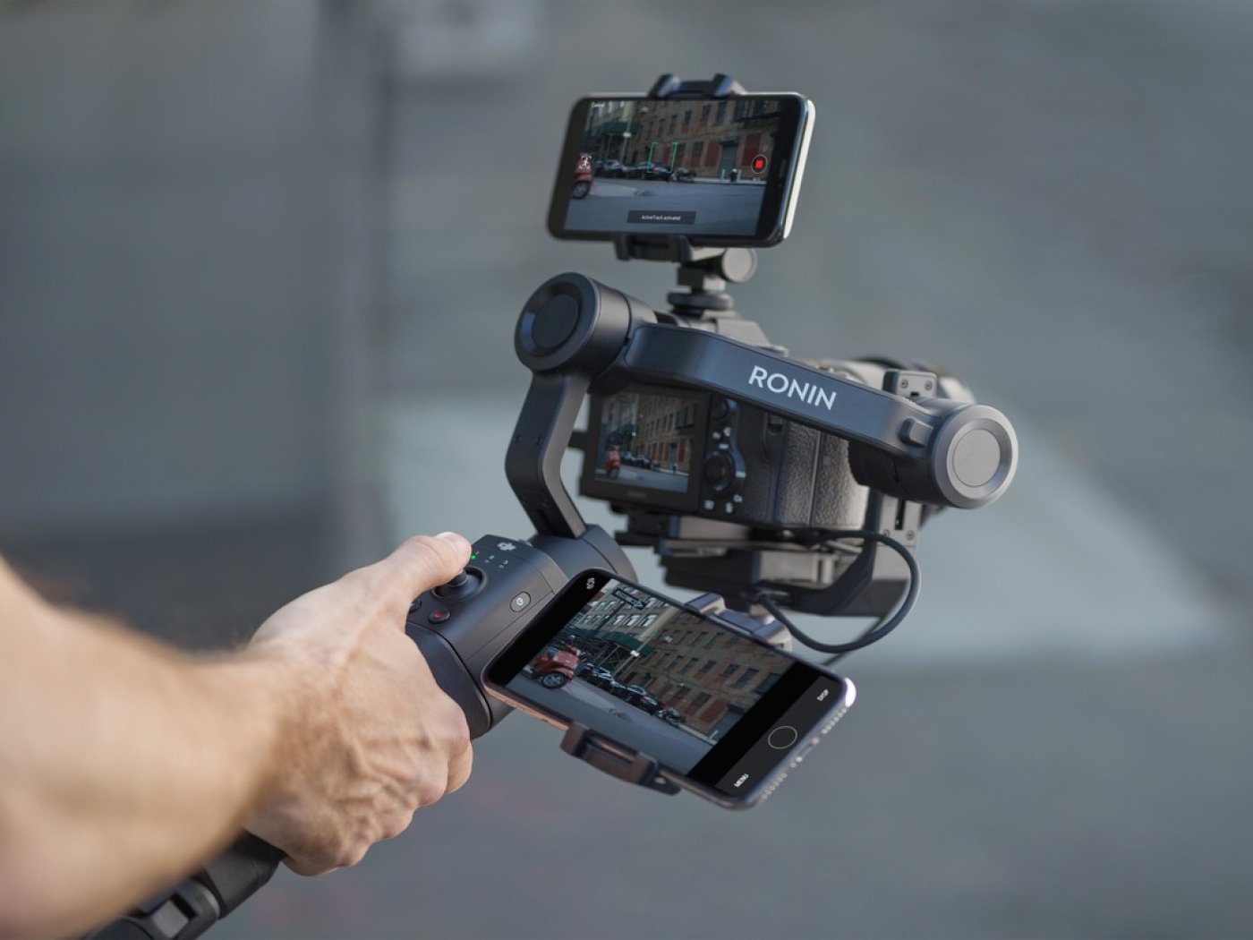 Držák telefonu na ruční stabilizátor kamery DJI Ronin-S/SC