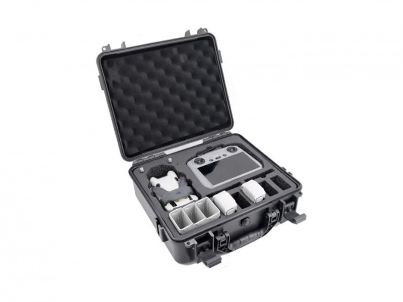 Černý ohnivzdorný kufr na dron DJI Mini 4 Pro