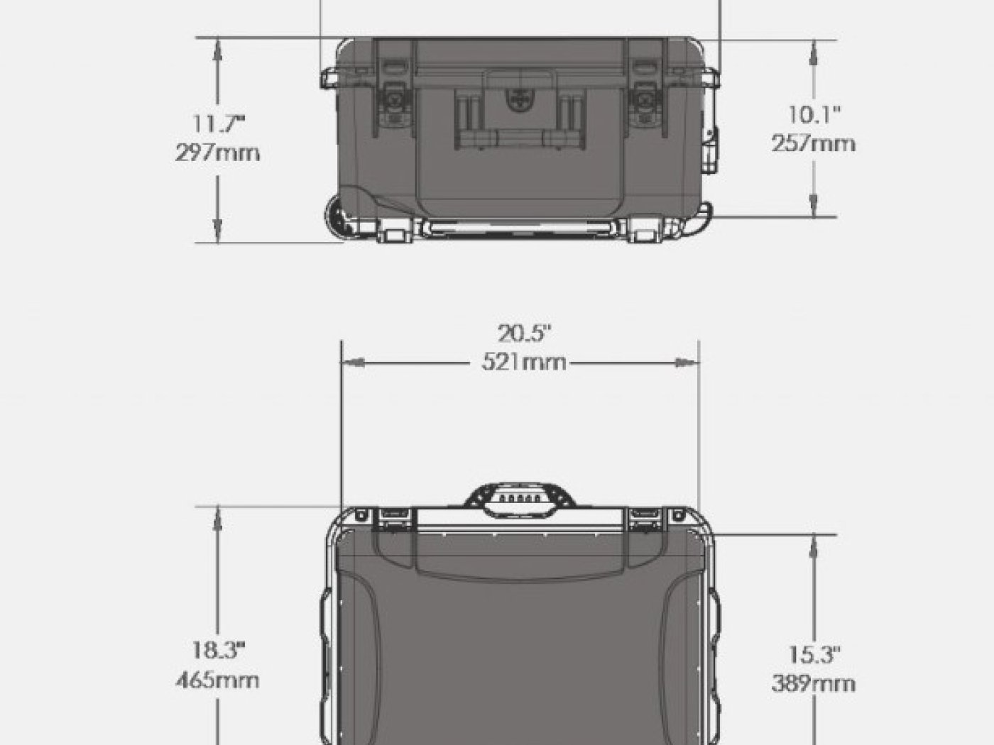Odolný kufr NANUK 950 pro dron DJI Phantom 4 series