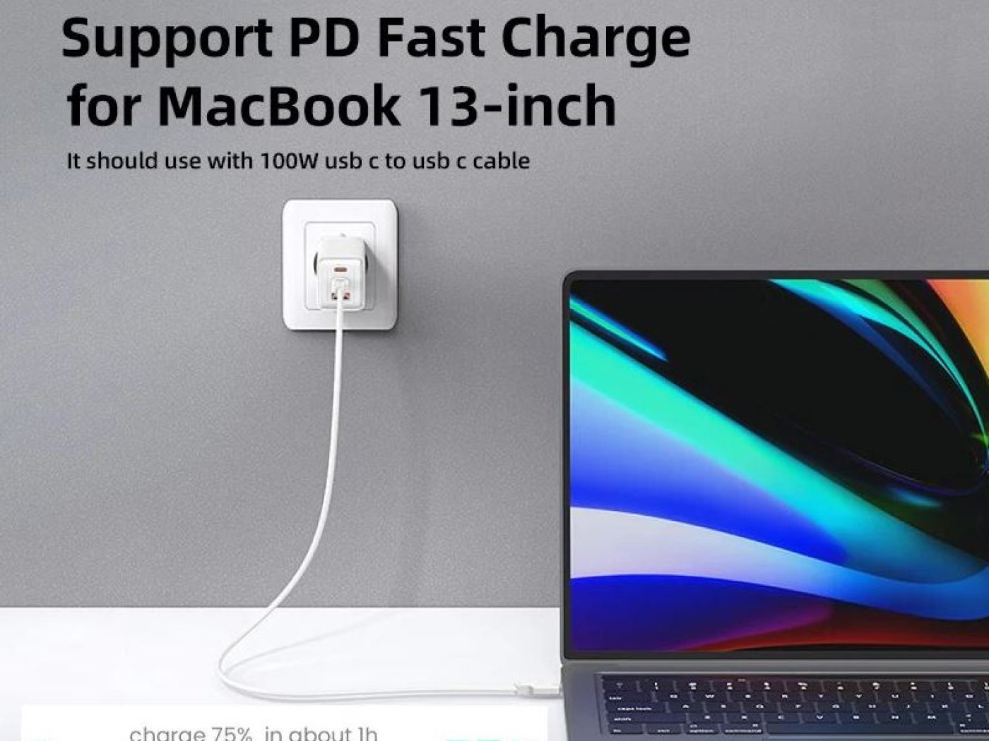 Nabíjecí adaptér USAMS 65W (2x USB-C a USB-A)