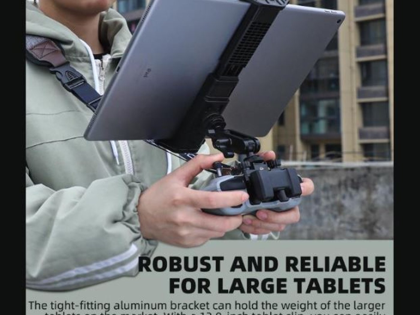 Držák tabletu na dálkový ovladač (natažení pružiny do 18,5 cm)