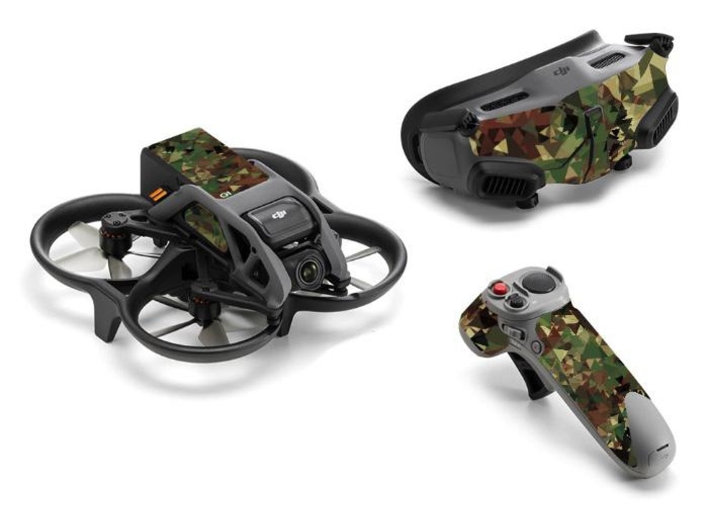Camouflage polep na dron DJI Avata + Motion Controller + Goggles 2