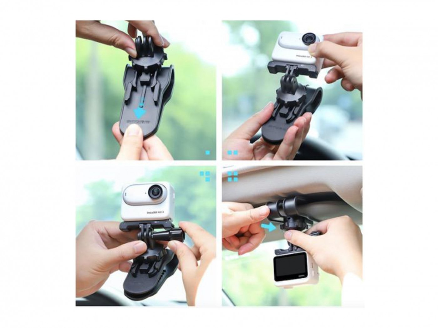 Otočný klip na akční kameru