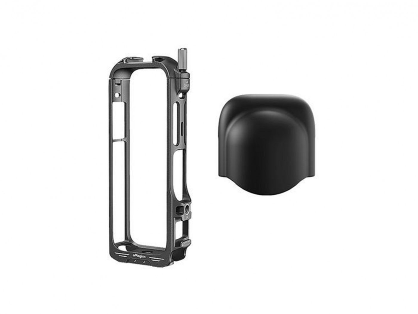 Vertikální a horizontální rám s ochranou objektivu na kameru Insta360 X4