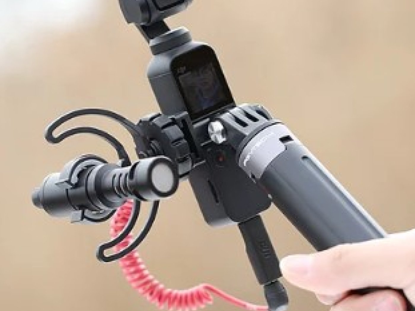 Pgytech Data Port to Cold Shoe a Universal Mount pro DJI Osmo Pocket