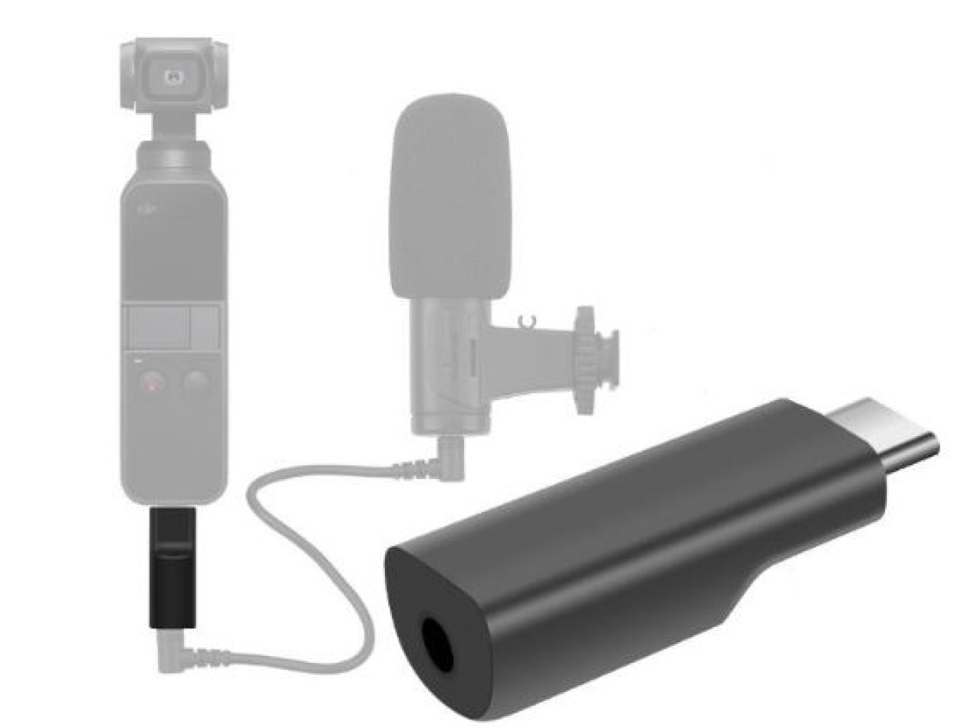 Audio adaptér 3.5 mm pro DJI Osmo Pocket / Pocket 2 / Osmo Action