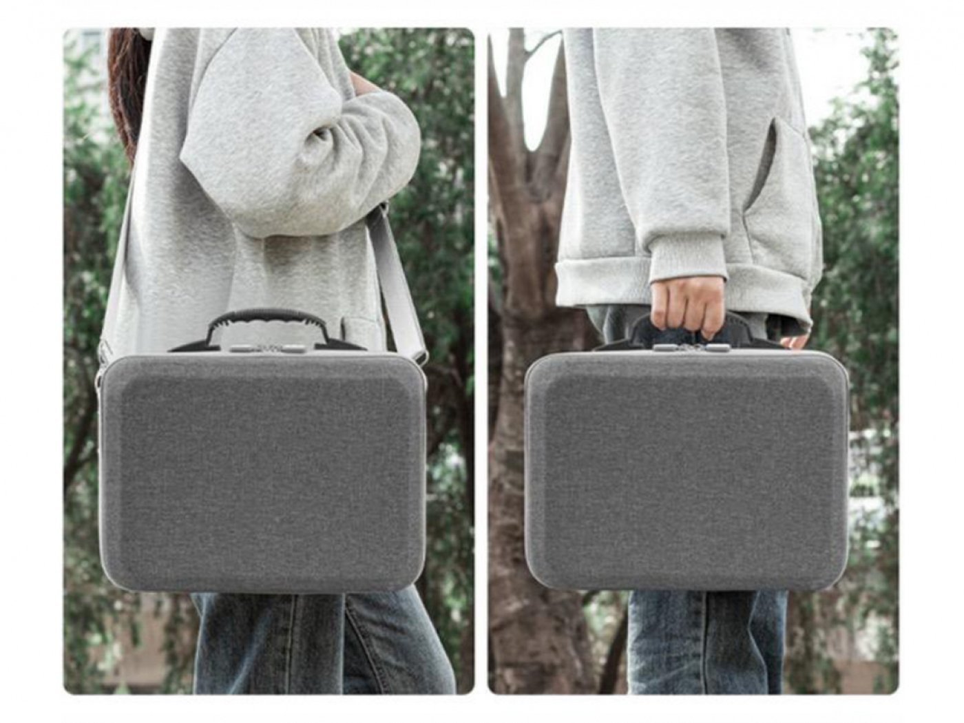 Šedé polyesterové pouzdro na dron DJI Flip