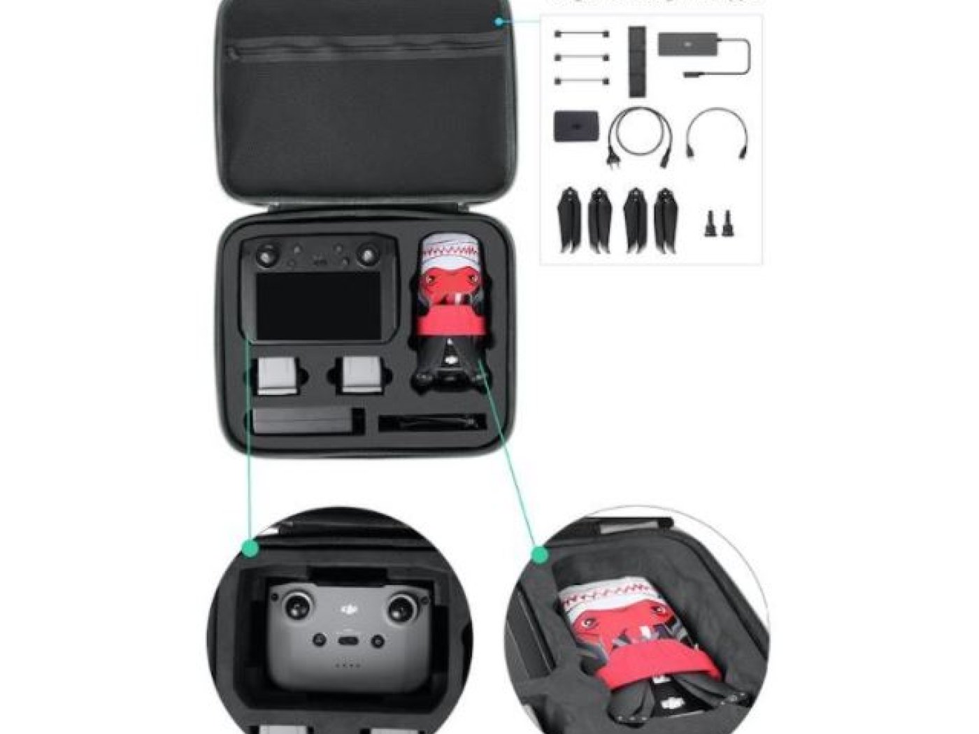 Polyesterové pouzdro na dron DJI Mavic Air 2 / Air 2S a Smart Controller