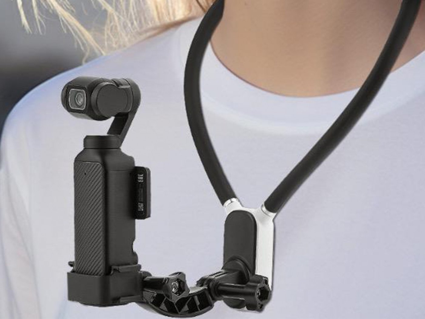 Magnetický držák na krk na akční kameru