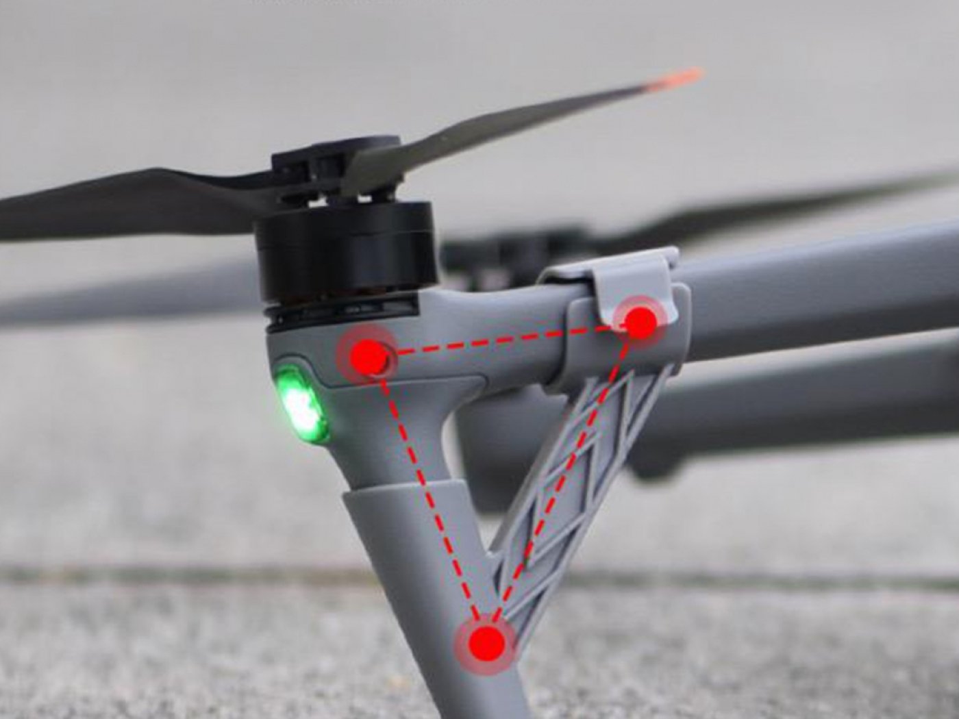 Zvýšené přistávací nohy na dron DJI Air 3