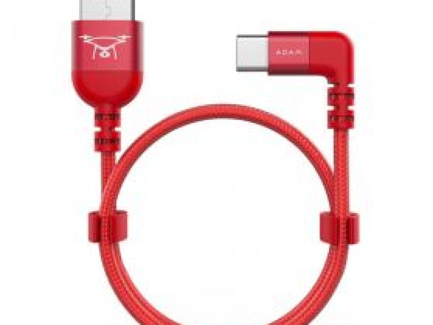 Kabel USB-C/USB-A - 30 cm - červený