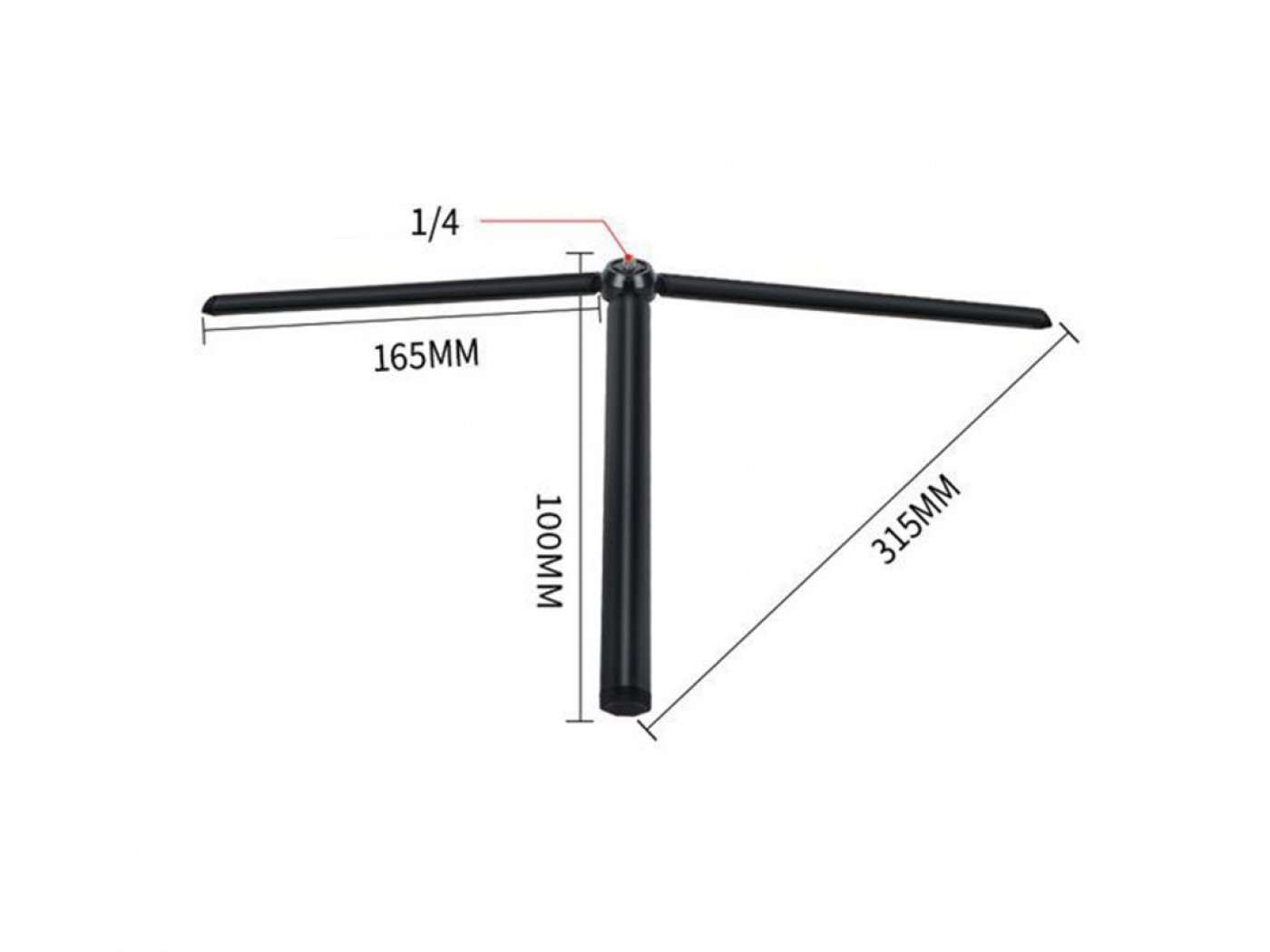 Tripod z hliníkové slitiny (29cm)