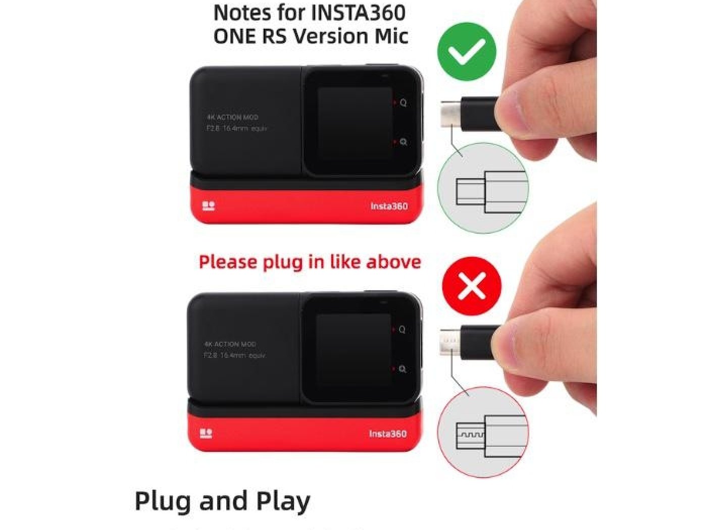 Externí mikrofon pro kameru Insta360 ONE RS