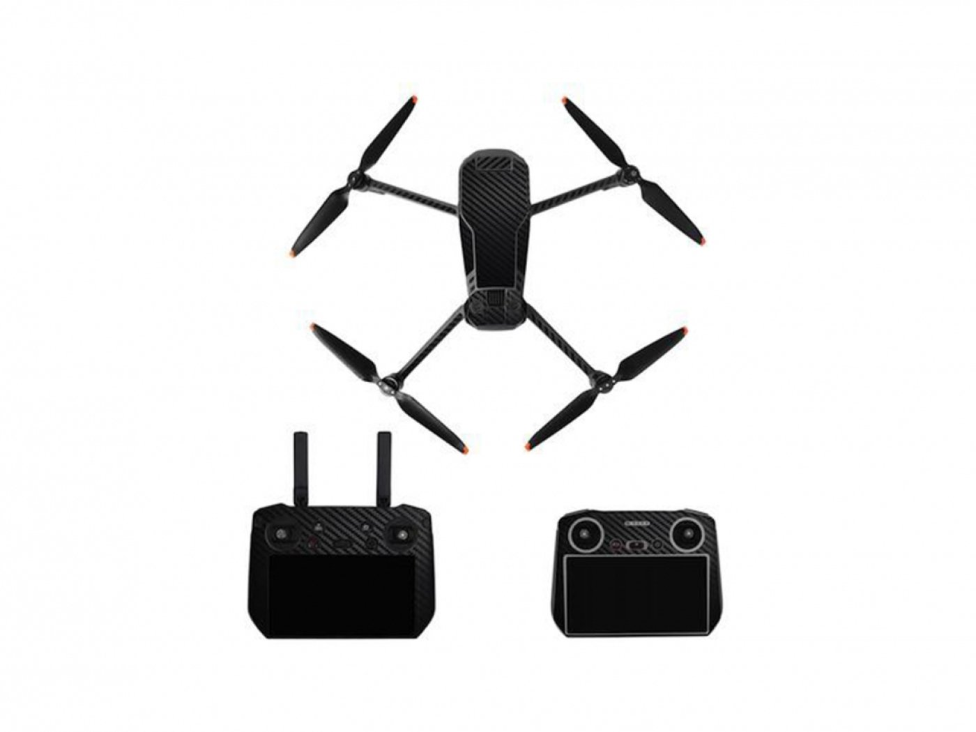 Černý polep na dron DJI Mavic 3 Pro + DJI RC