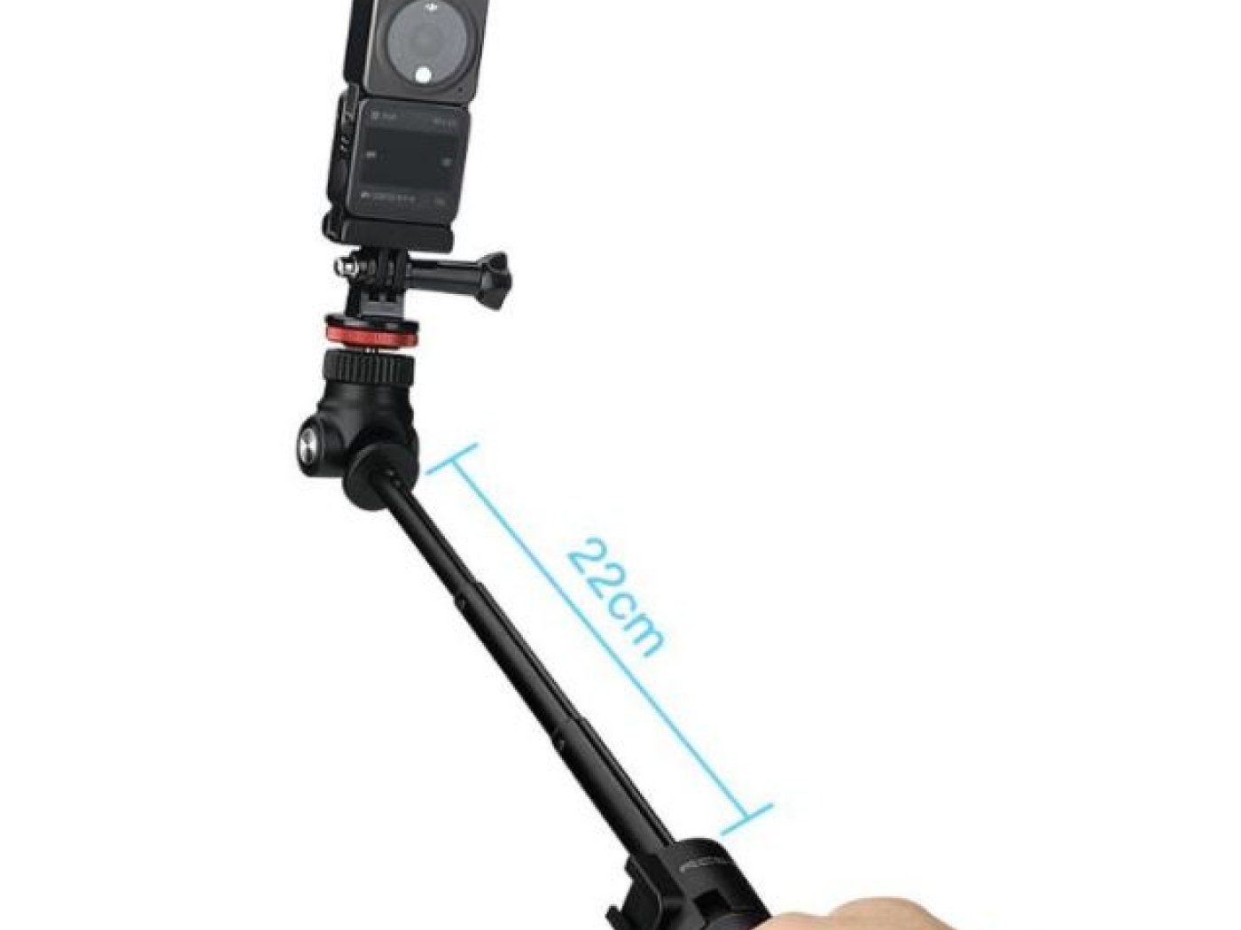 Tripod s prodlužující tyčí na akční kameru