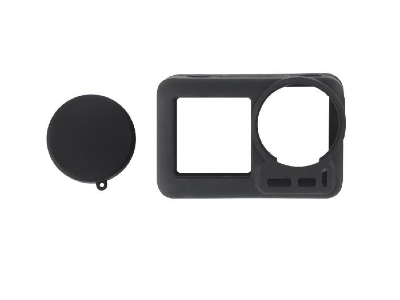 Silikonový obal s krytkou objektivu na DJI Osmo Action - modrý